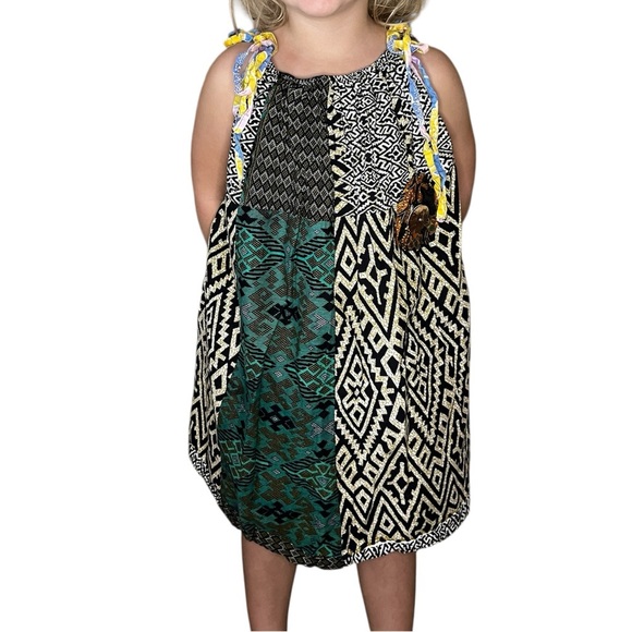 💰Little Girls Handmade African Patchwork Dress | Toddler | Kids - Picture 5 of 5